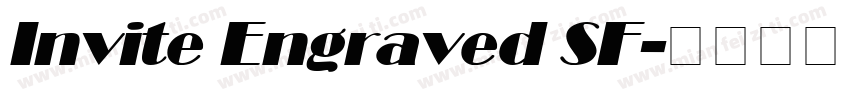 Invite Engraved SF字体转换